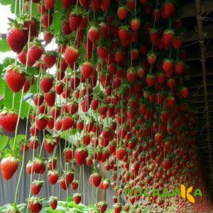 Клубника ампельная Анастасия купить по цене от 370р. в интернет-магазине «Посадика» с доставкой почтой в в Мариинске и по всей России – [изображение №1].